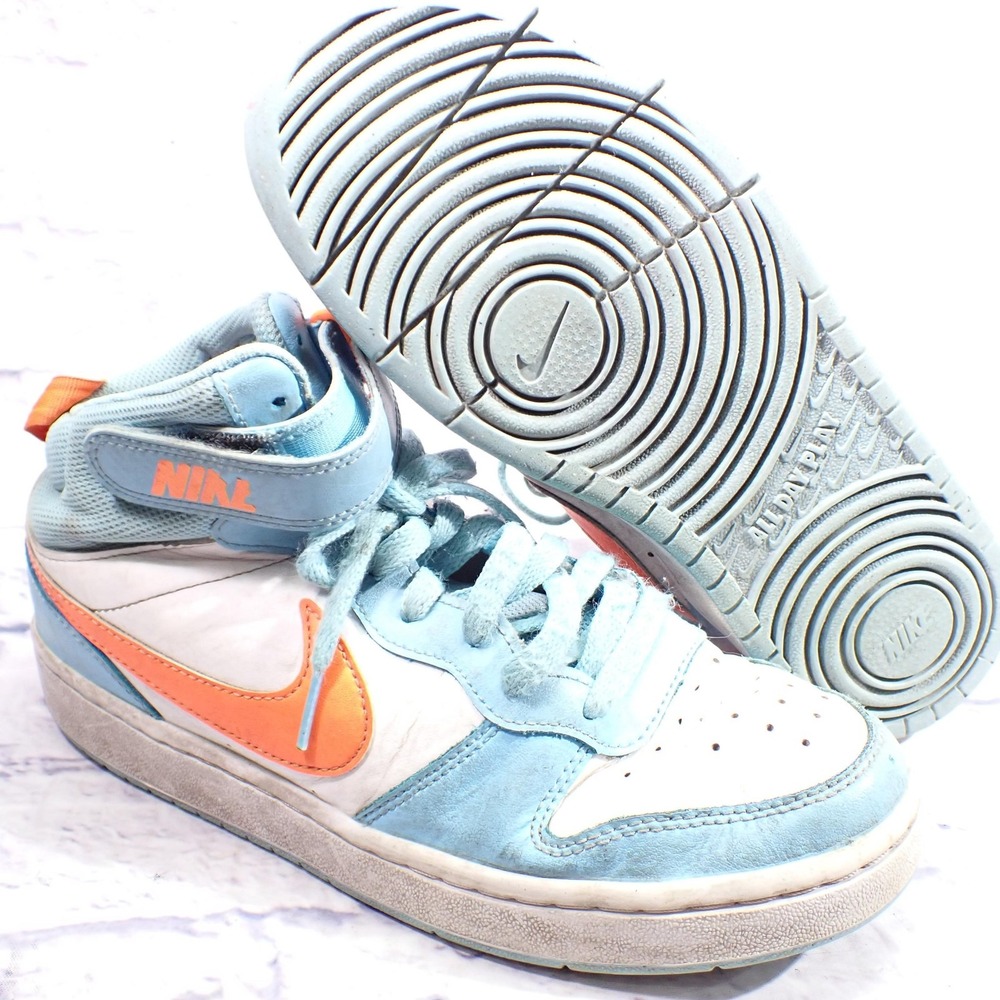 Nike Shoes Youth Size 7Y Blue All Day Play High Top Athletic Sneakers HF4791-407